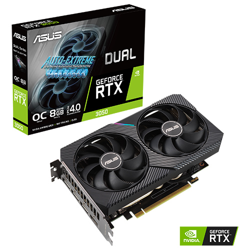 ASUS Dual GeForce RTX3050 OC 8GB/GDDR6 DUAL- RTX3050-O8G/006660