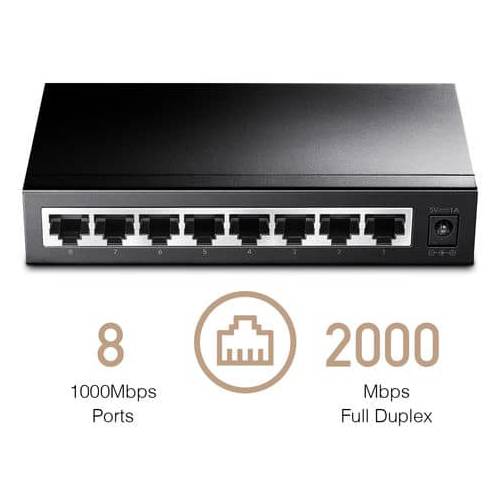 Cudy GS108 8-port 10/100/1000Mbps Desktop Switch