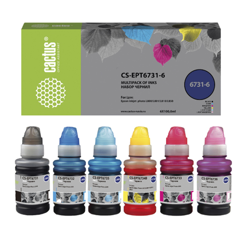 Cactus CS-T673set 673 ink set 6x100ml /008504