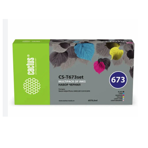 Cactus CS-T673set 673 ink set 6x70ml /008505