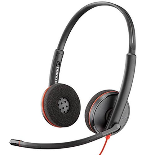 Poly Blackwire 3220 USB-C PC Headset +USB-C/A Adapter