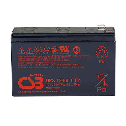 CSB Battery for UPS12360 6 12V 7.5AH /007662
