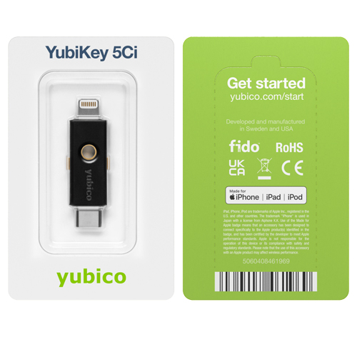 USB-C and Lightning YubiKey 5Ci Security Key/008711
