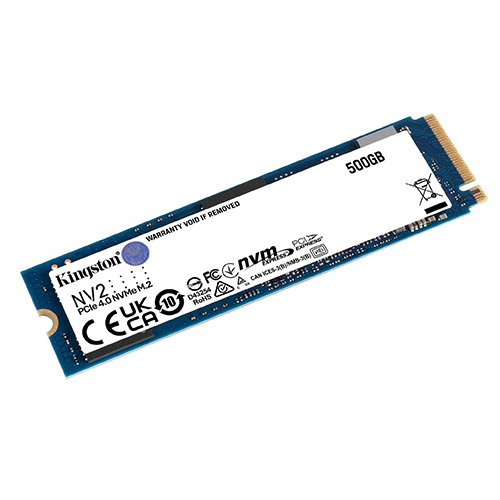 Kingston 500GB NV2 PCI-E M.2 NVMe SSD/SNV2S/500G